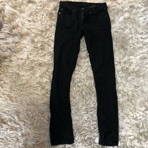 7 for all mankind, black, girls jeans